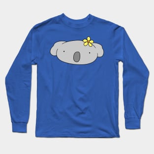 Flower Koala Face Long Sleeve T-Shirt